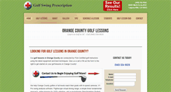 Desktop Screenshot of golfswingprescription.com